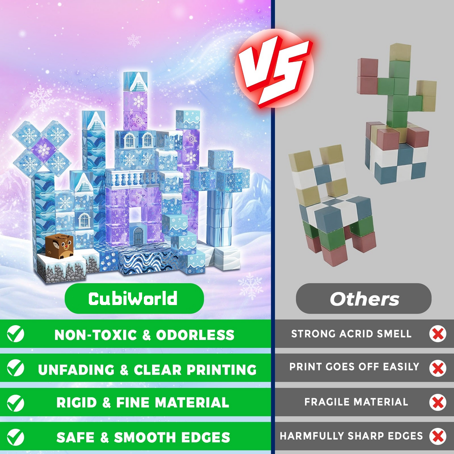 CubiWorld™ Magnetic Building Blocks - DIY Creator Pack