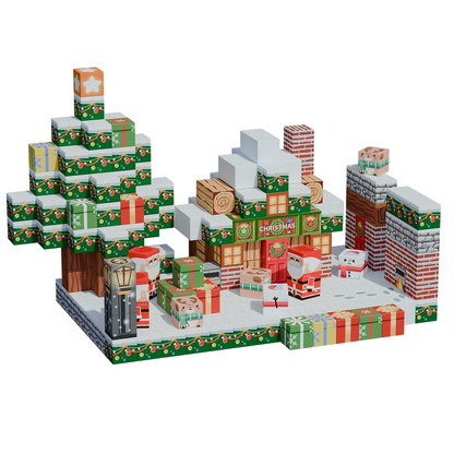 CubiWorld™ Magnetic Building Blocks - Christmas Cottage (300pc)