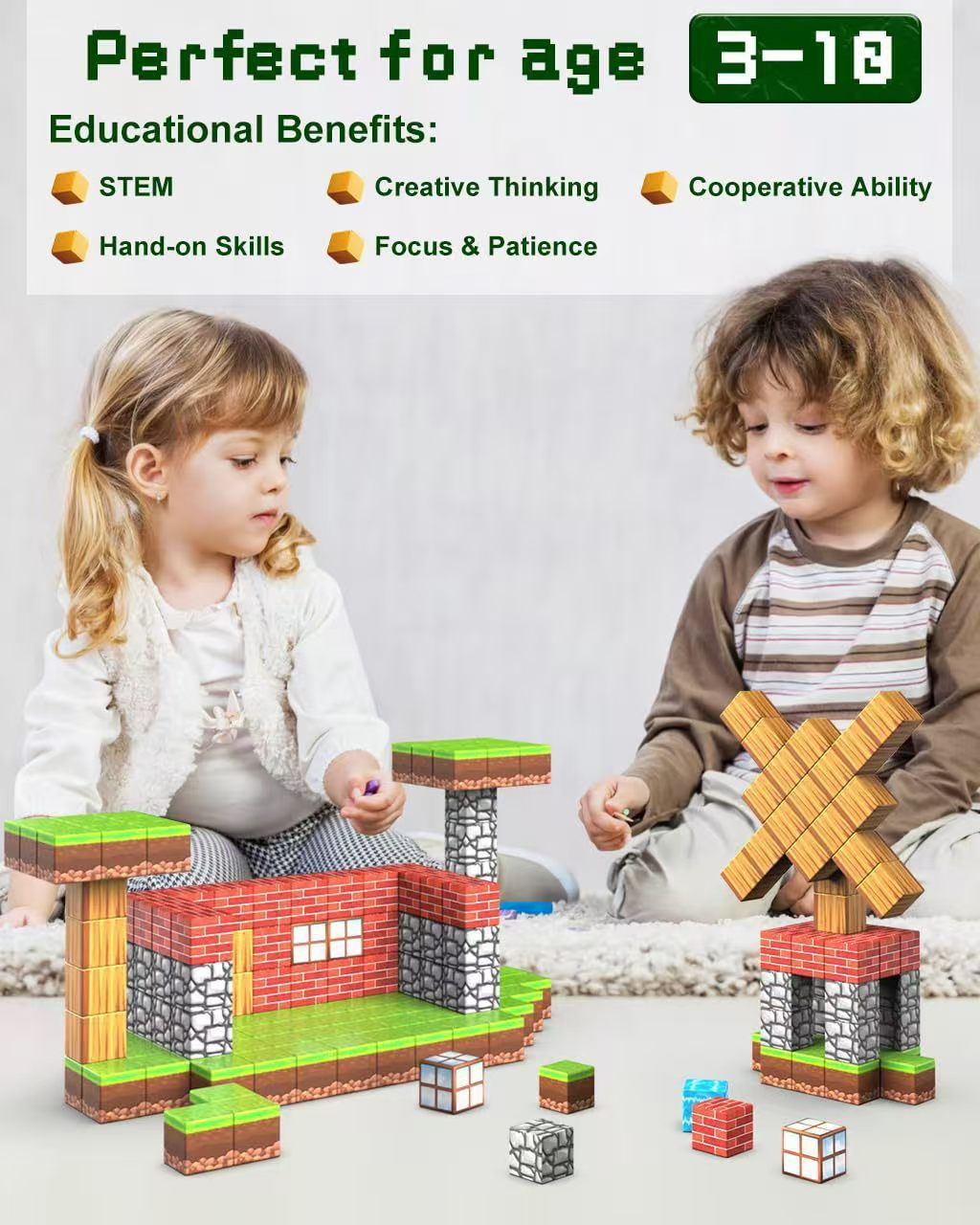 CubiWorld™ Magnetic Building Blocks - DIY Creator Pack